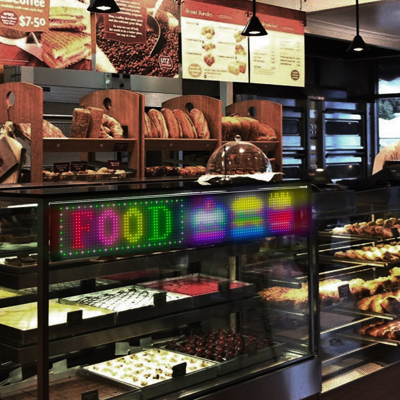 Programmable LED Matrix Panel Flexible Screen IP65 with APP Control 192*898mm 9