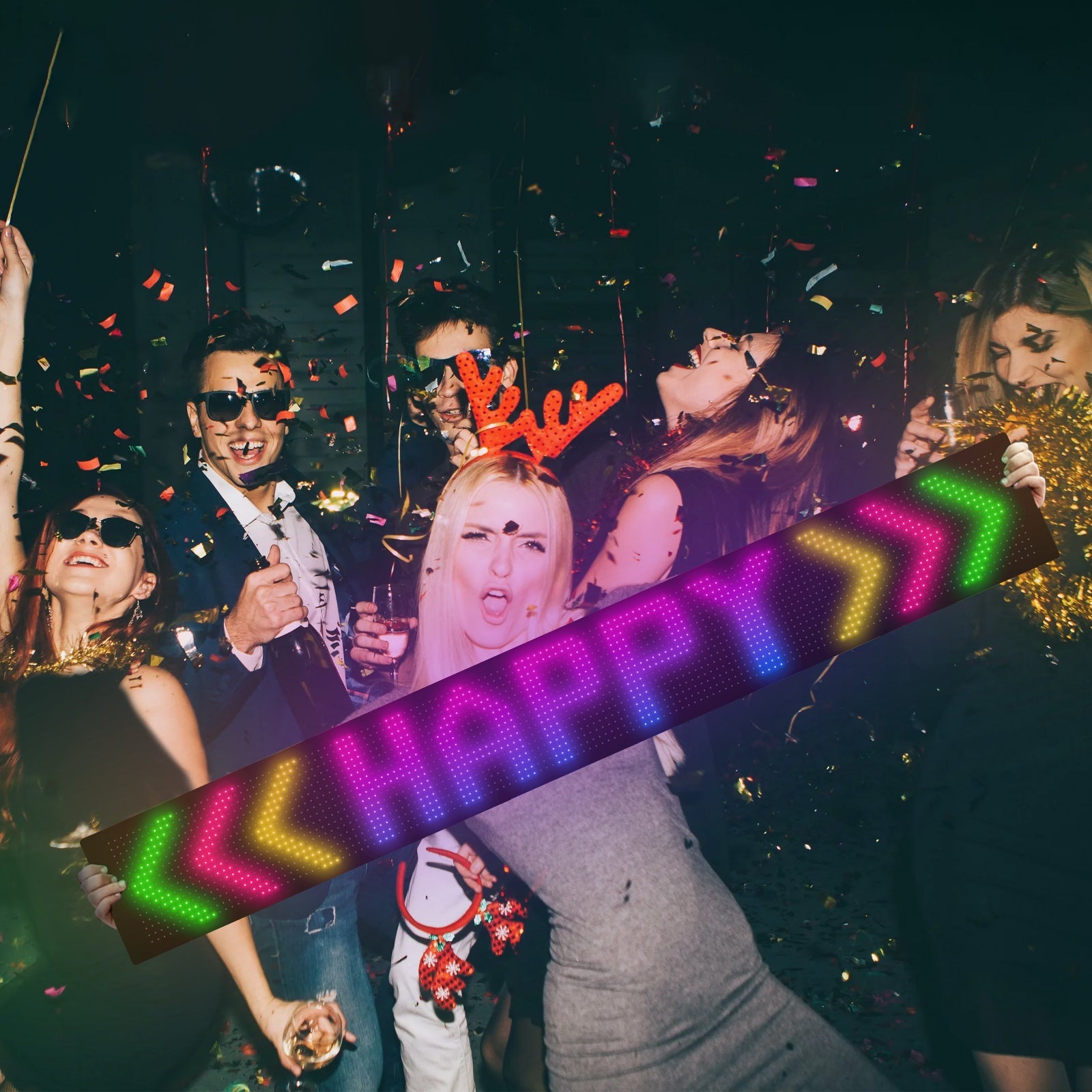 Programmable LED Matrix Panel Flexible Screen IP65 with APP Control 192*1330mm 5