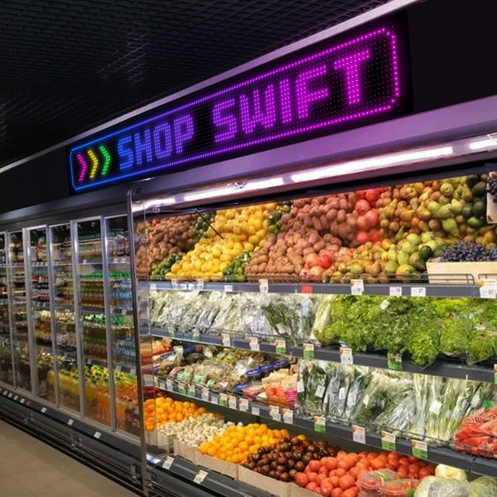 Programmable LED Matrix Panel Flexible Screen IP65 with APP Control 192*1330mm 9