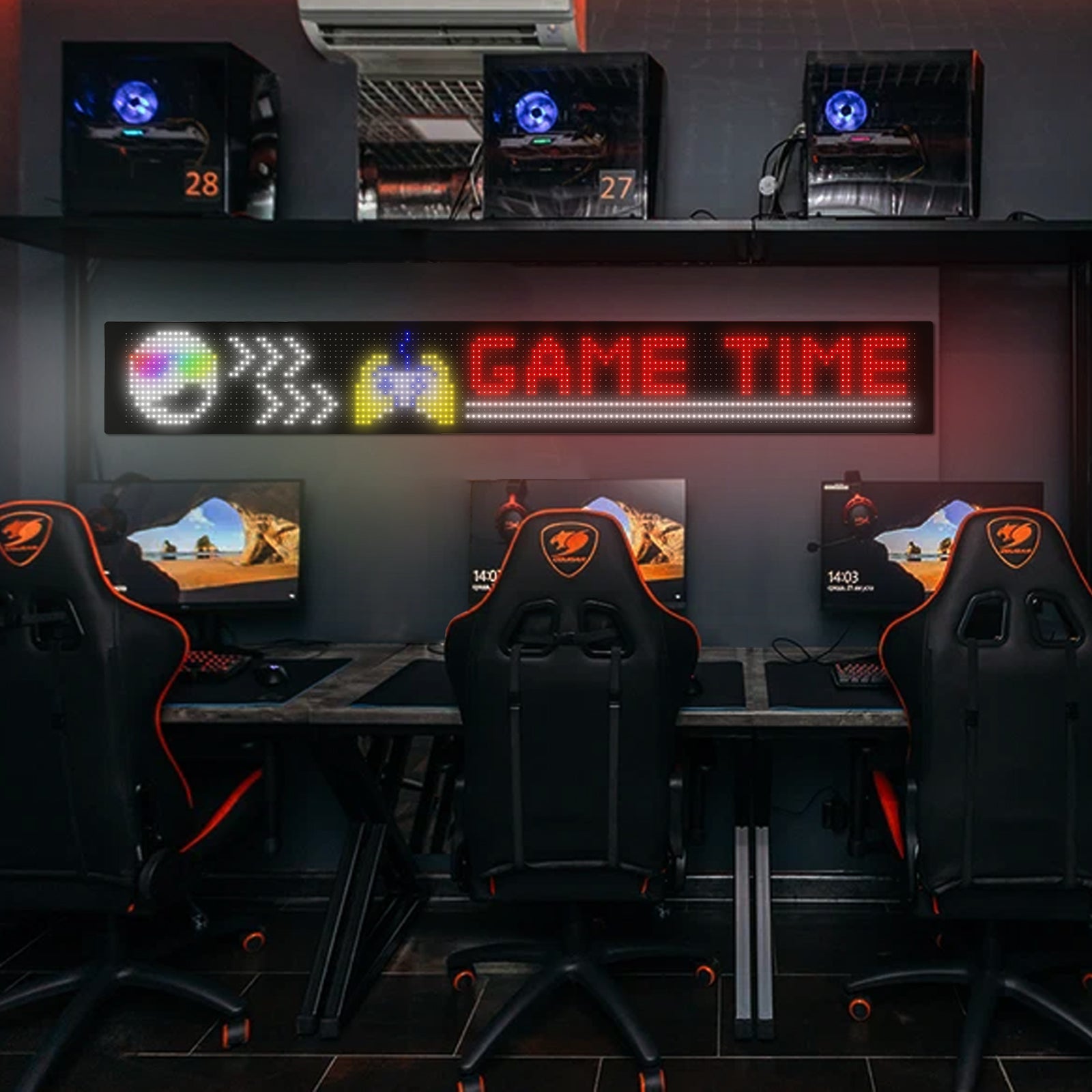 Programmable LED Matrix Panel Flexible Screen IP65 with APP Control 192*1330mm 10