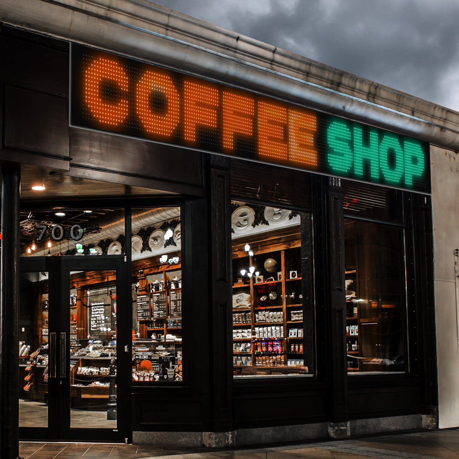 Programmable LED Matrix Panel Flexible Screen IP65 with APP Control 192*1762mm 3