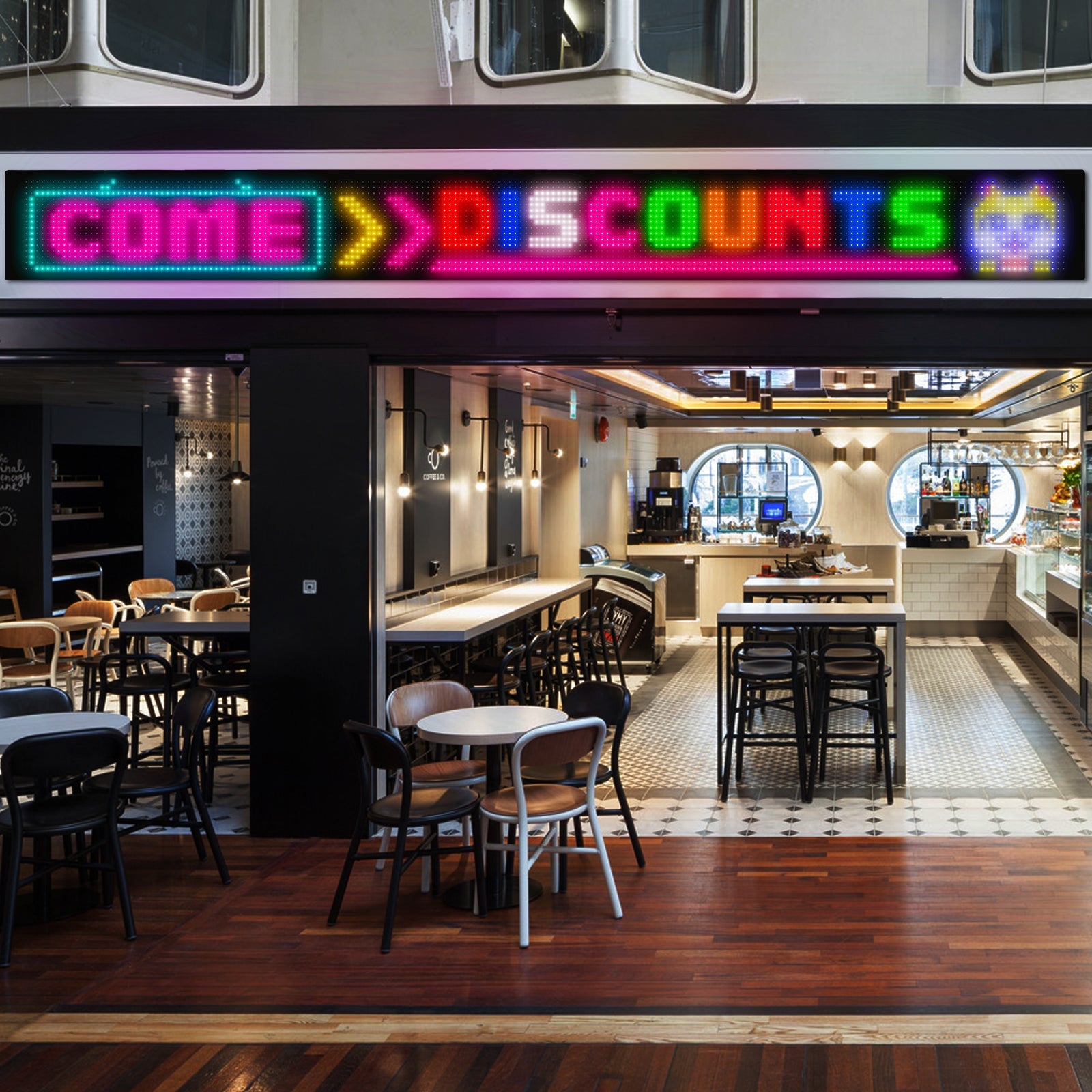 Programmable LED Matrix Panel Flexible Screen IP65 with APP Control 192*1762mm 6