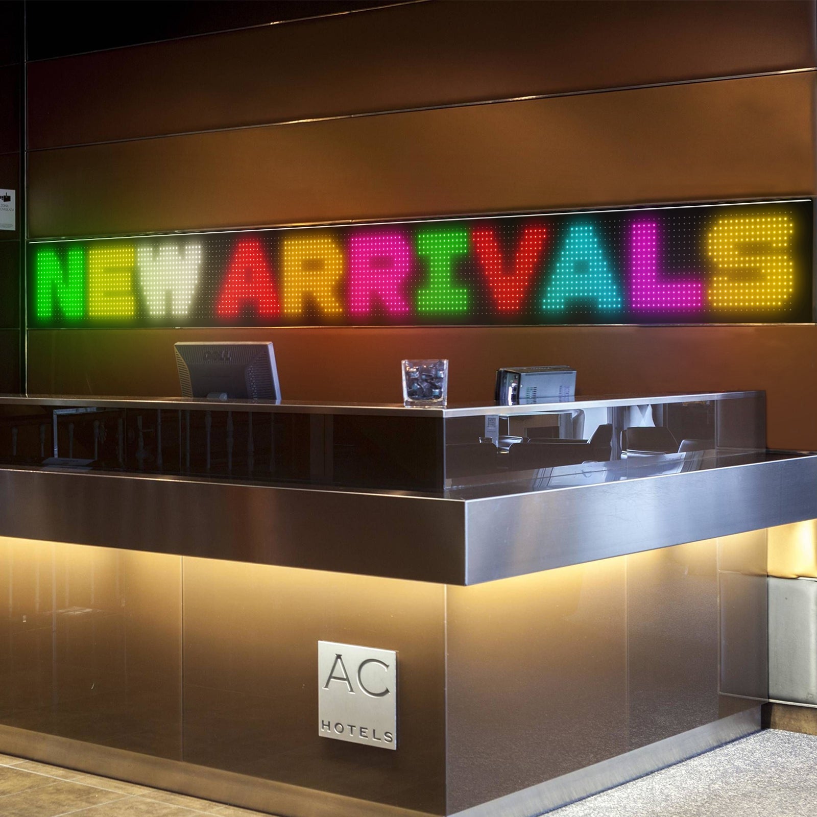 Programmable LED Matrix Panel Flexible Screen IP65 with APP Control 192*1762mm 8