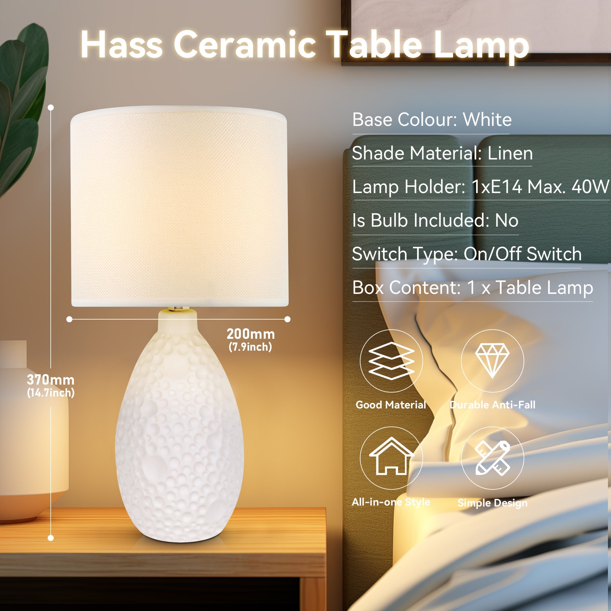 Hass Ceramic Table Lamp 5