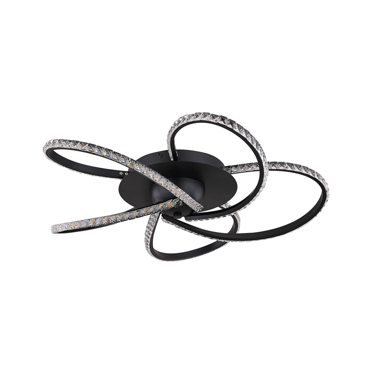 Irie Dimmable 5 Lights LED Ceiling Light - Black