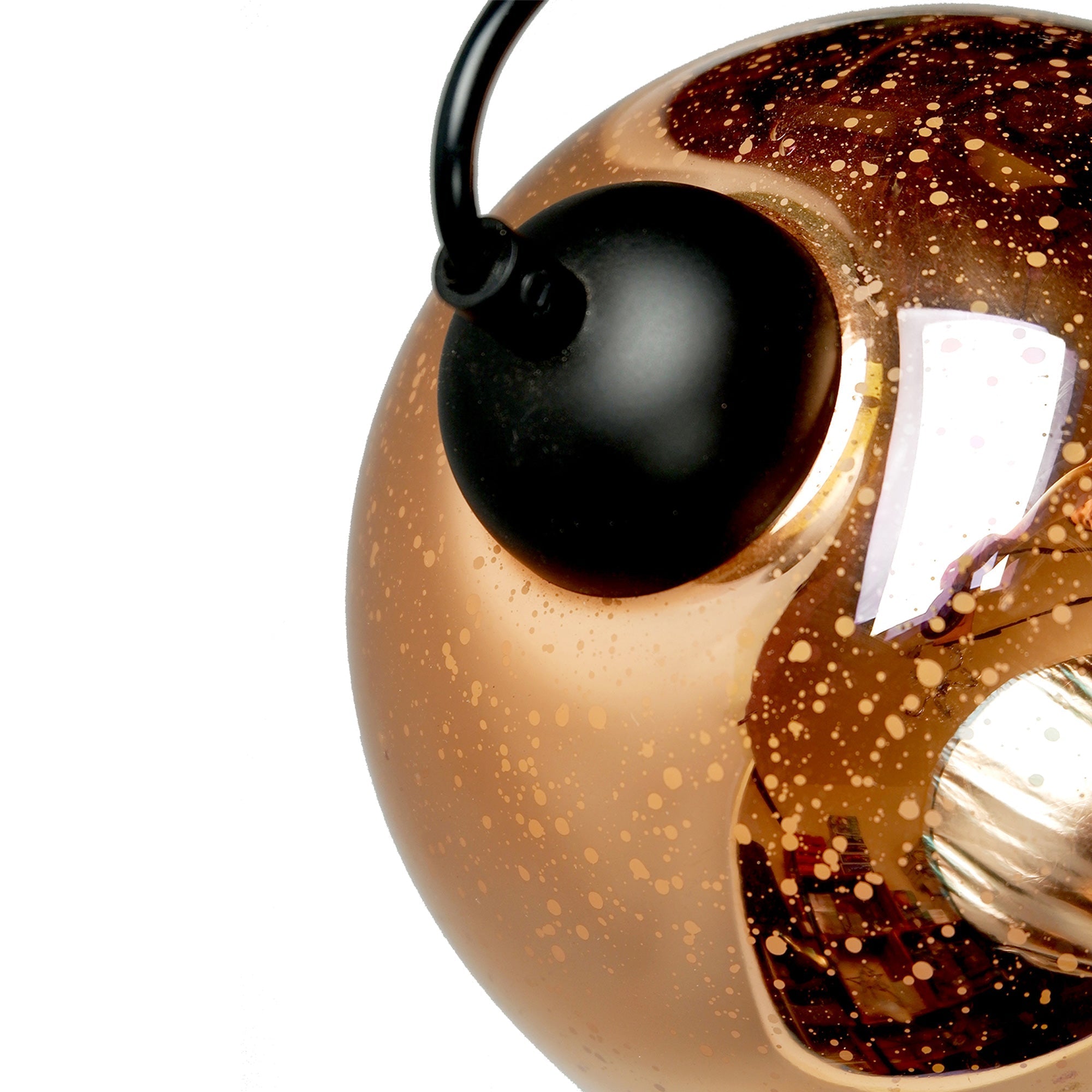 Moravian Glass Oval Pendant Light - Chrome 4