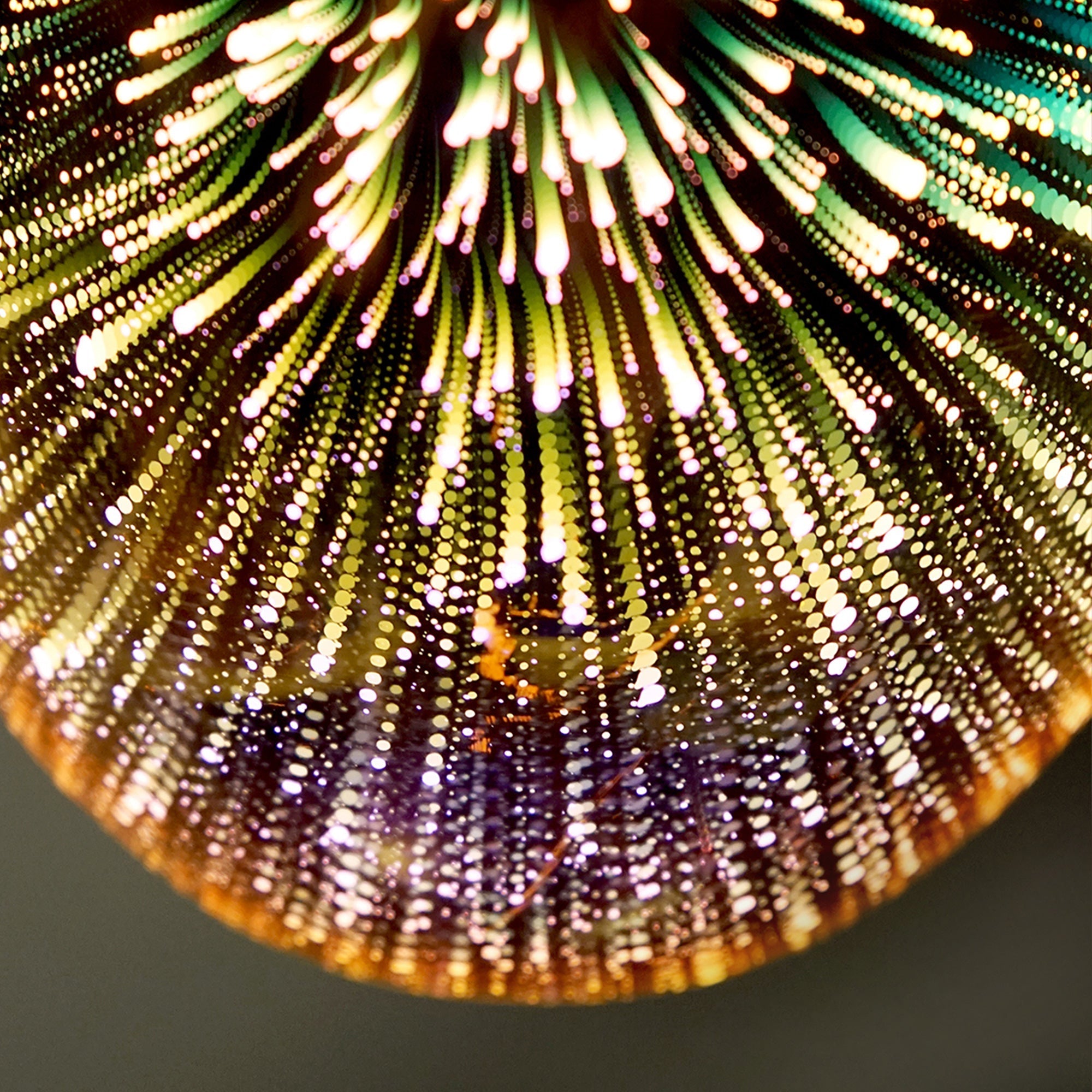 Moravian Glass Oval Pendant Light - Chrome 6