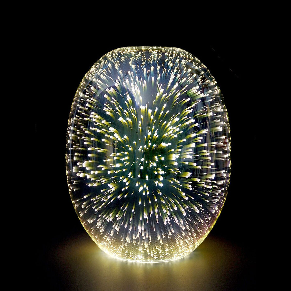 Moravian Glass Oval Pendant Light - Copper 3