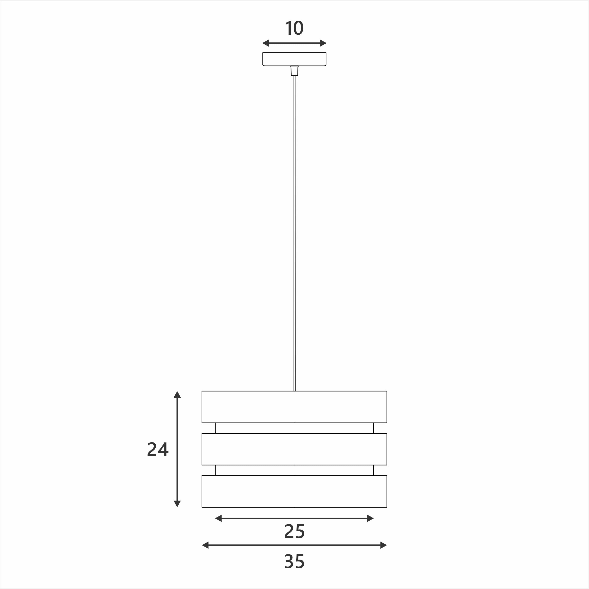 Trio Pendant Light - Grey 3