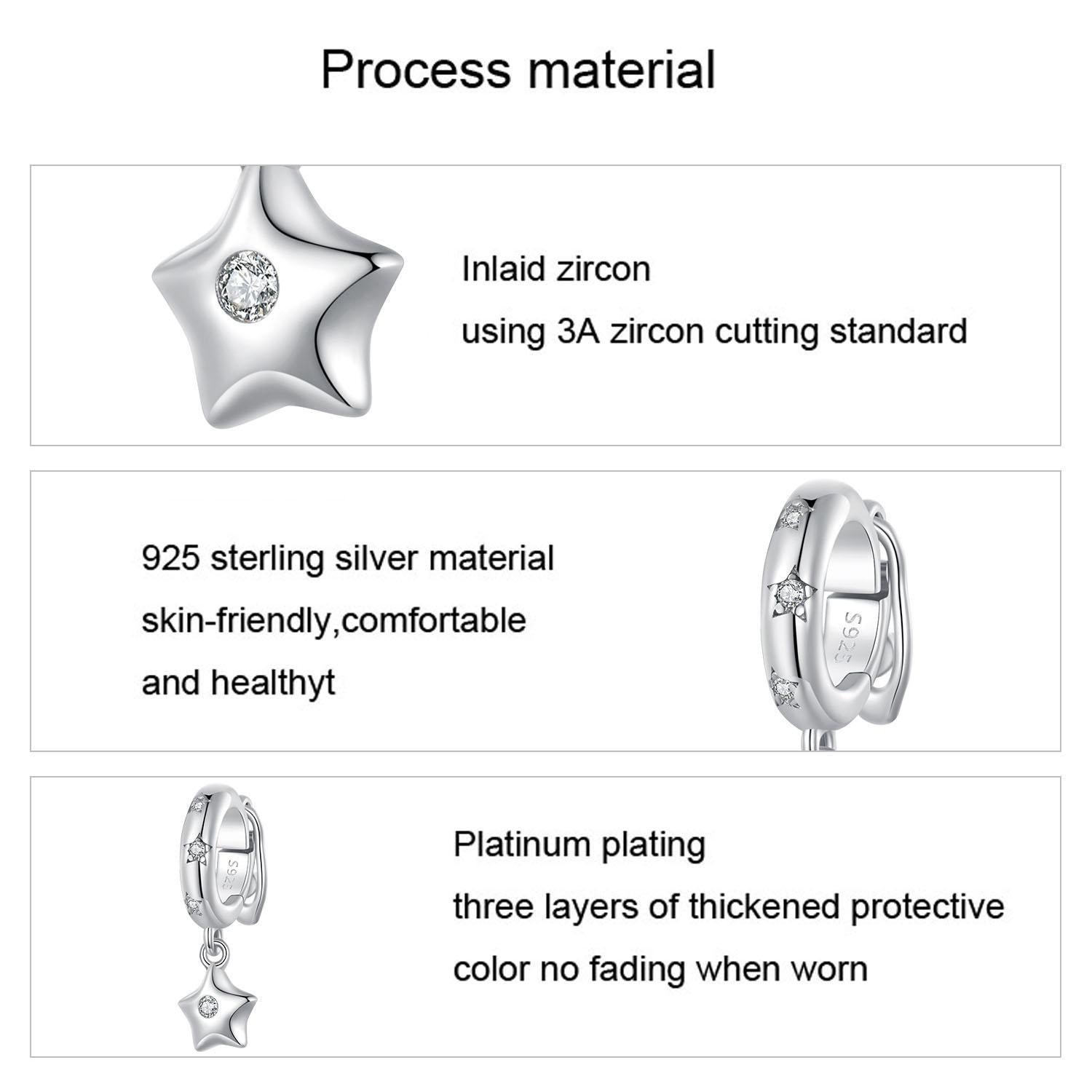 Pentagram Spacer Bead For Jewelry 4