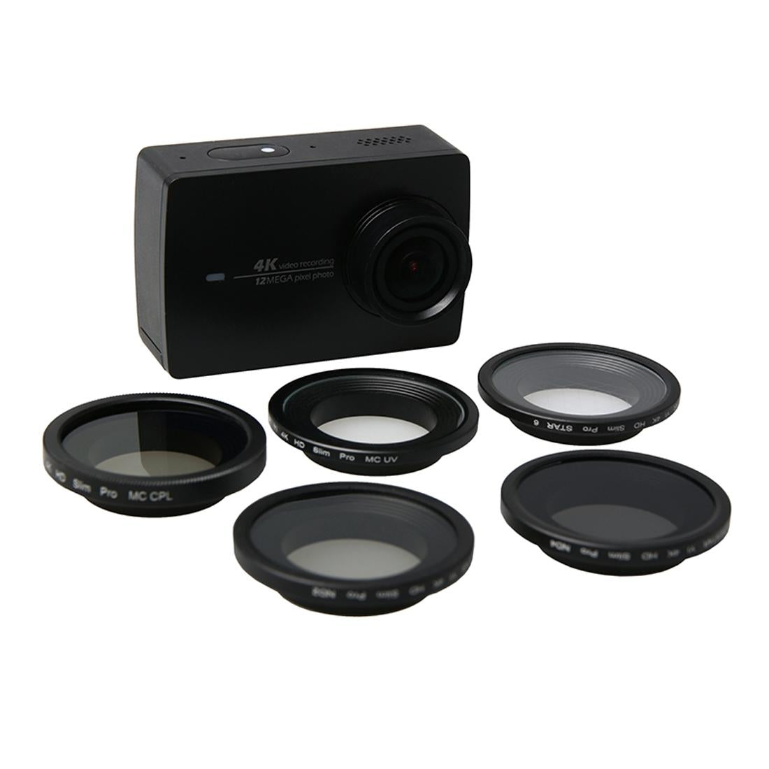 34mm Pro Lens Filter for Xiaomi Xiaoyi Yi Ii 4k Action Camera - Cpl Uv Nd4 Nd2 Star 6 6