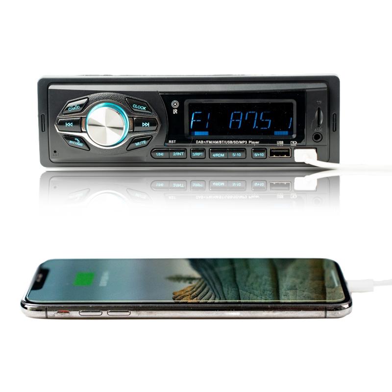 Single Ingot Car Dab + Bluetooth Player - Mp3 Digital Broadcast 7