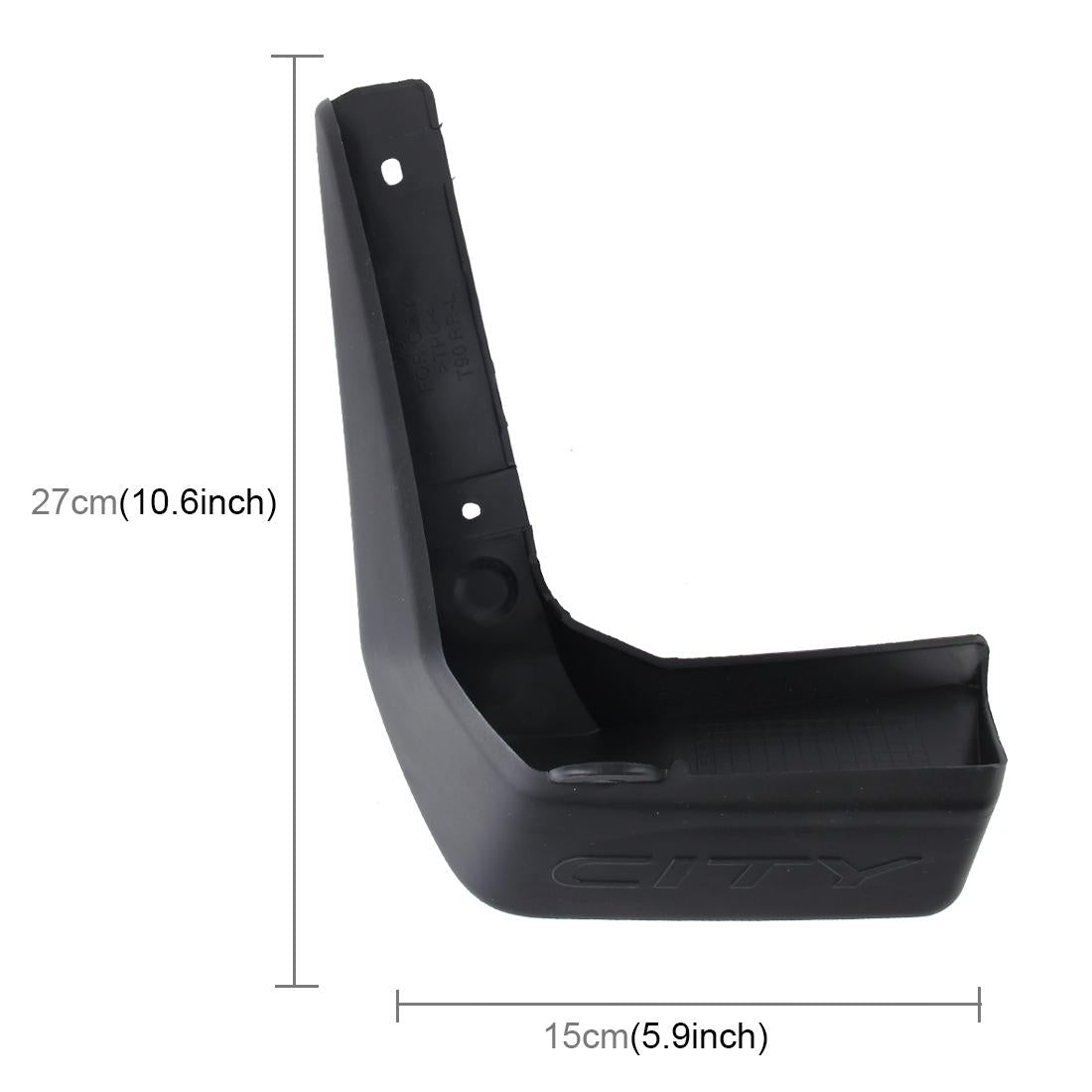 4 Pcs Car Auto Semi-Rigid Pvc Splash Flaps Fender Guard For Honda City 2015-2020 3