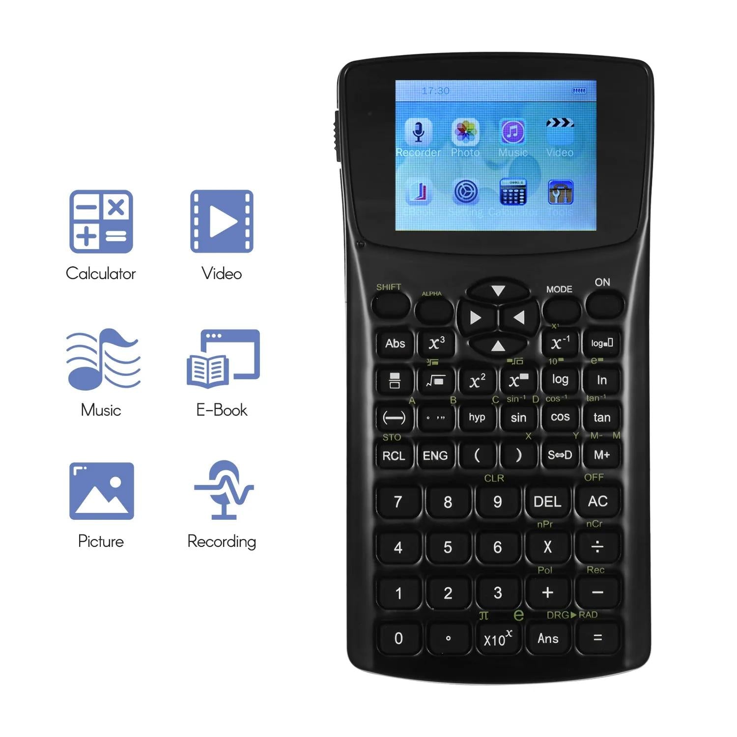 2.4 Inch Display Scientific Calculator Multi Function Record Sound Play Music & Video Browse Pictures 3