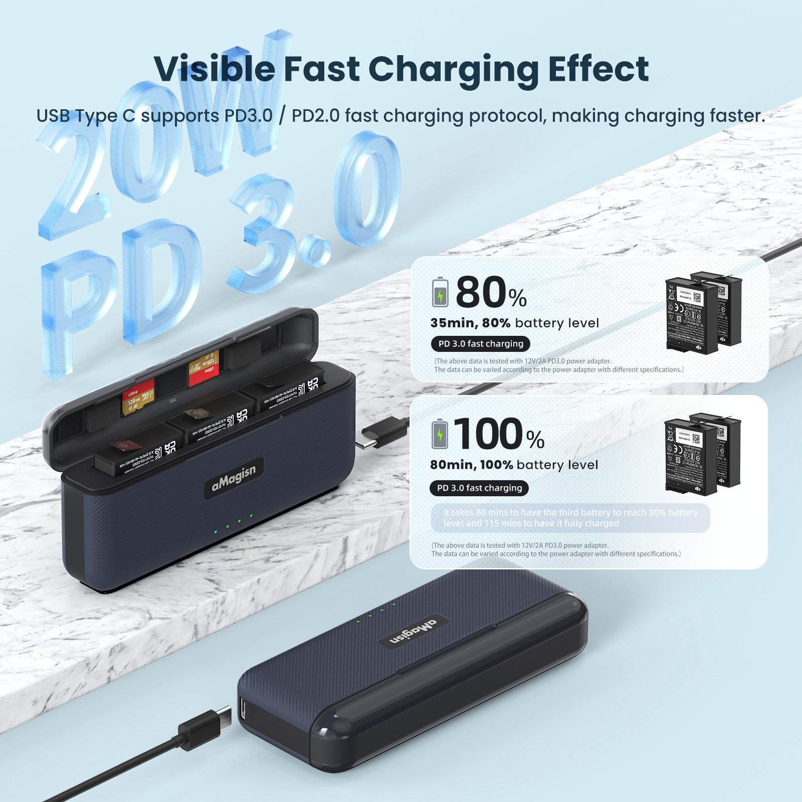 Fast Charge Charger for Sports Camera Accessories - Magisn 4