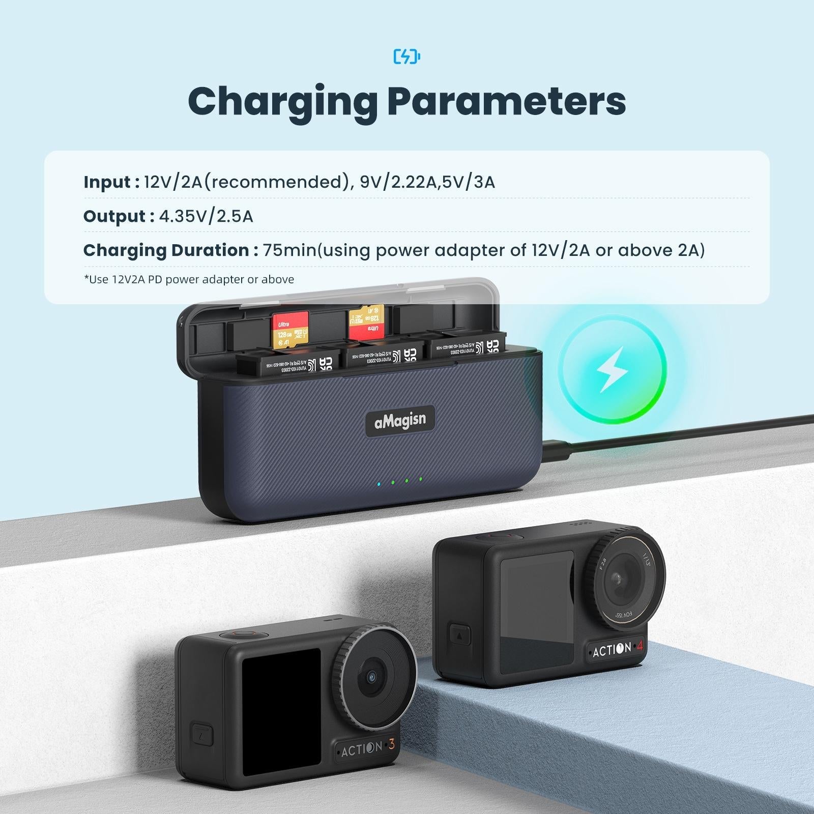 Fast Charge Charger for Sports Camera Accessories - Magisn 5