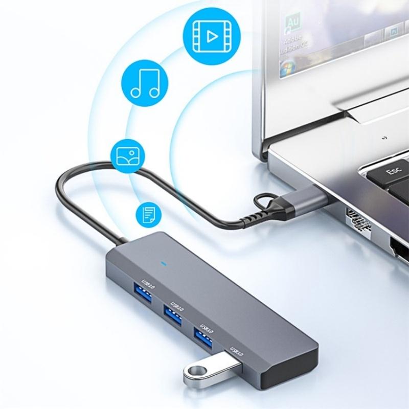 Usb3.0 4-Port Hub For Laptops Ads-305D 8