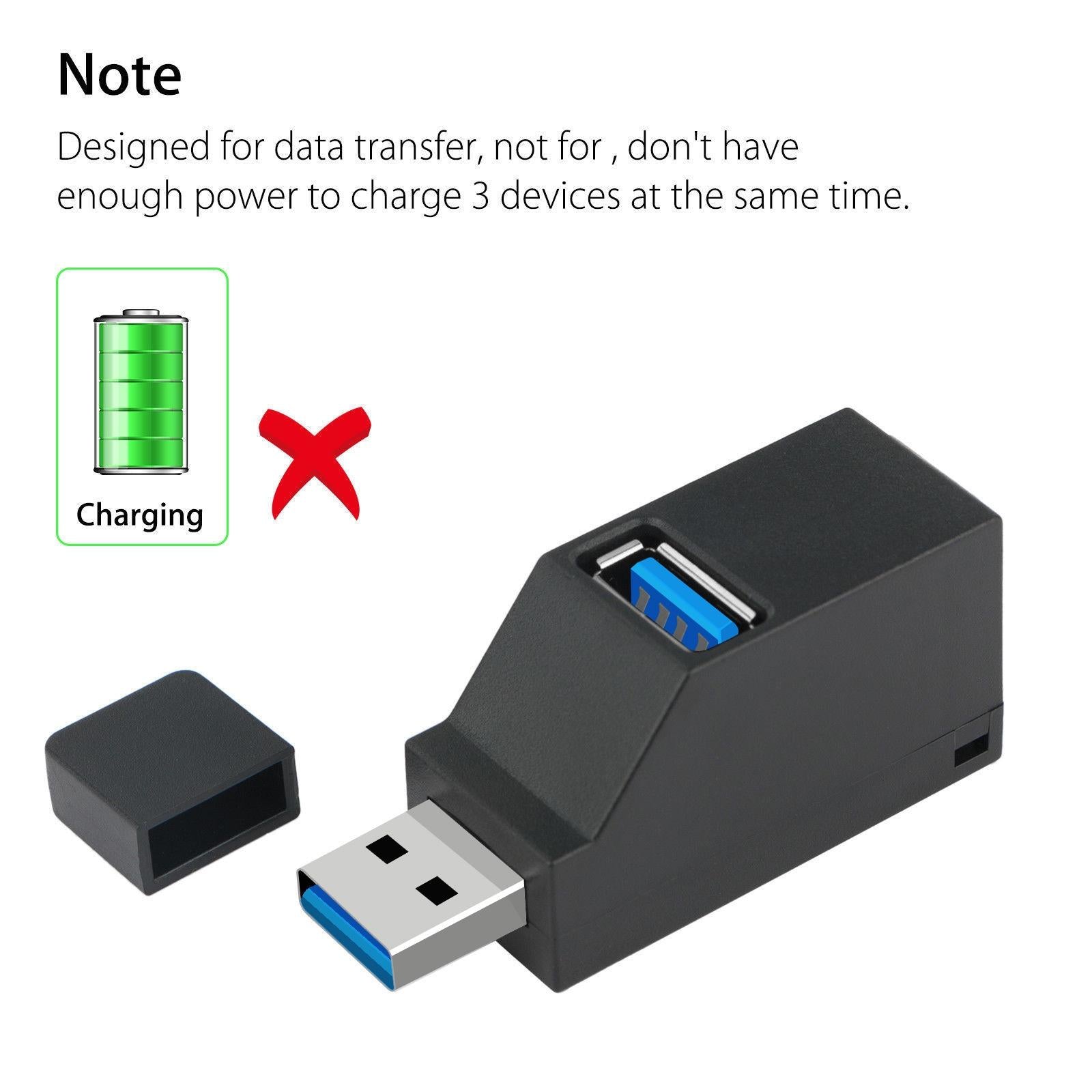 Compact 3-Port Usb Hub With Lanyard 6