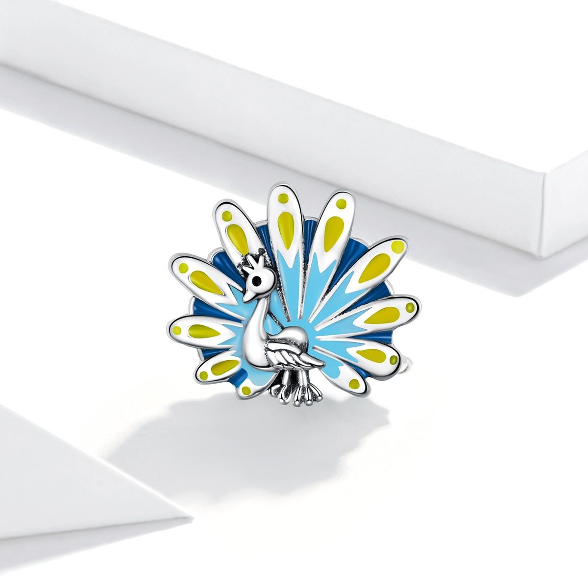 925 Sterling Silver Peacock Bead Bracelet & Necklace Set 3