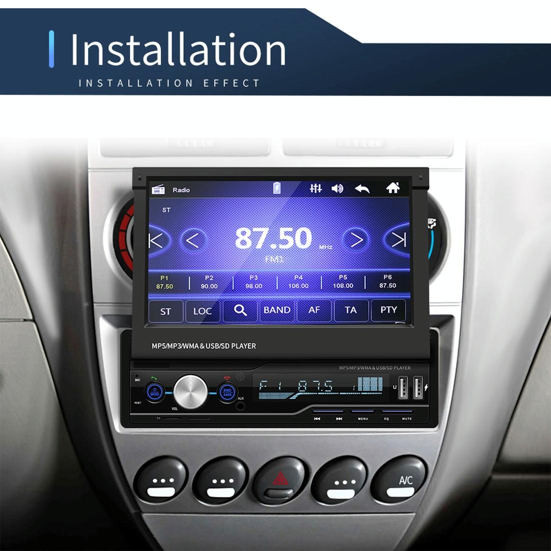 7 Inch Hd Car Radio Receiver Mp5 Player Fm / Am / Rds / Bluetooth / Phone Link Remote Control 13