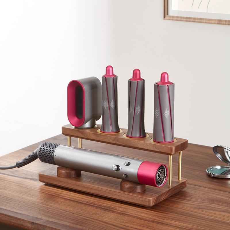 Countertop Organizer for Dyson Airwrap - Walnut Rack 3