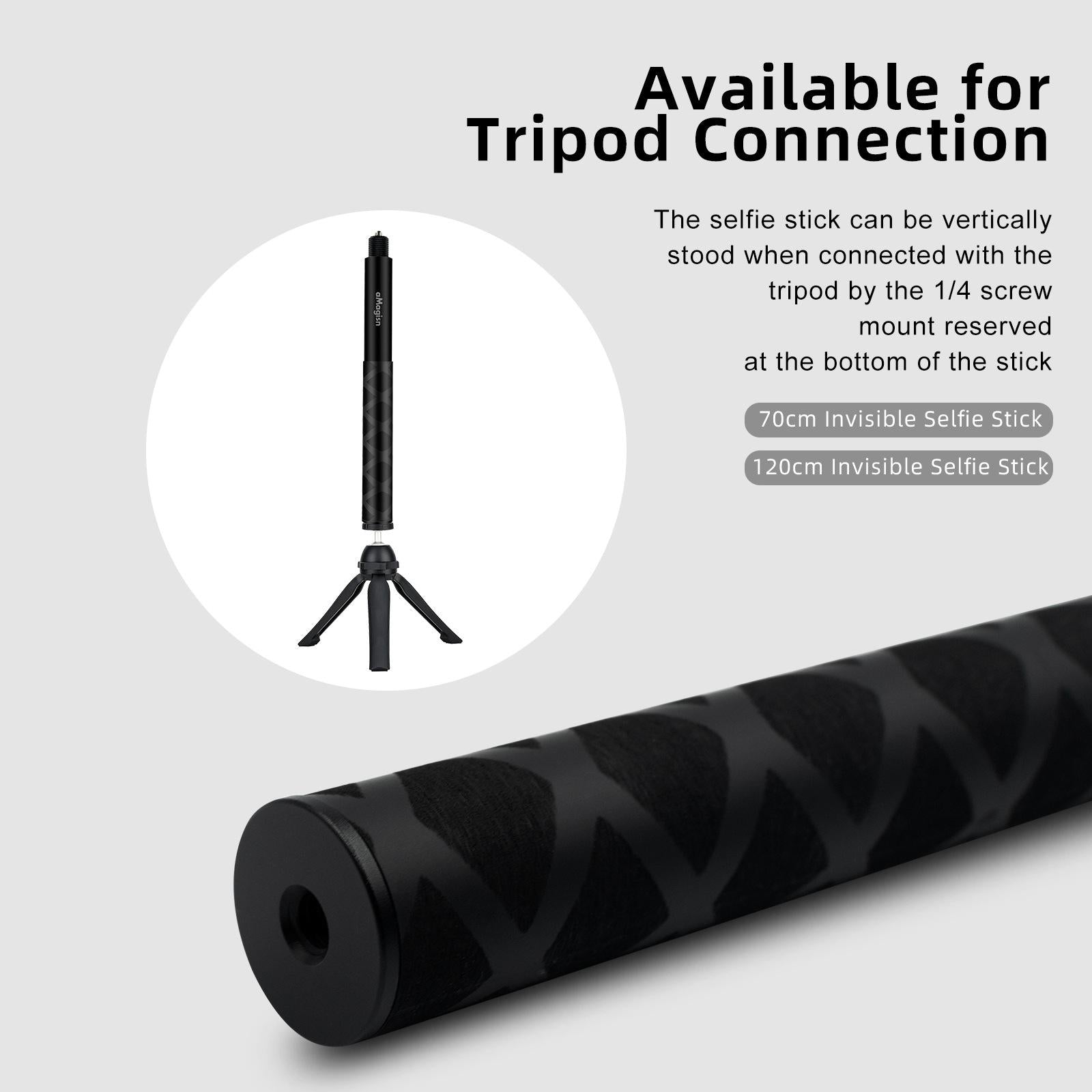 Universal Selfie Stick for Insta360 one x and Sport Cameras - 1.2m 6