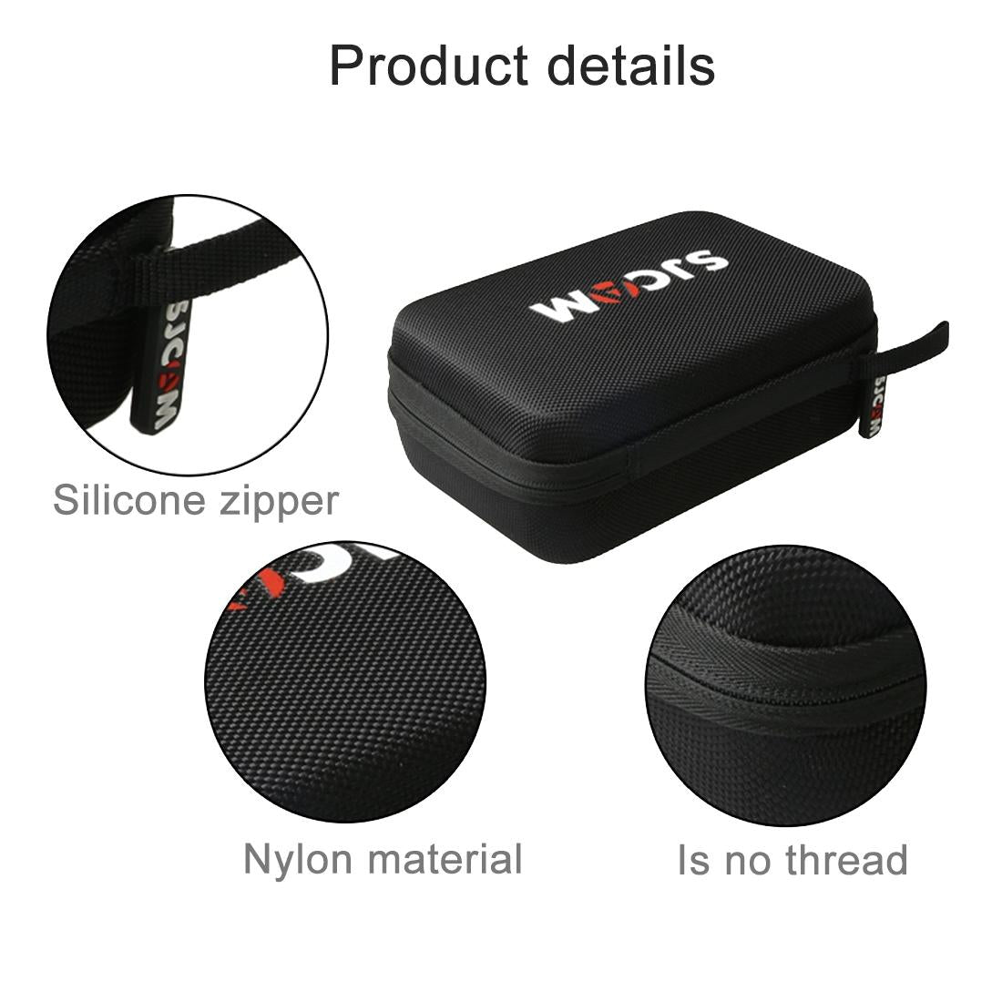 Shockproof Camera Bag for Sjcam and Selfie Stick - Portable 22x16x6cm 8