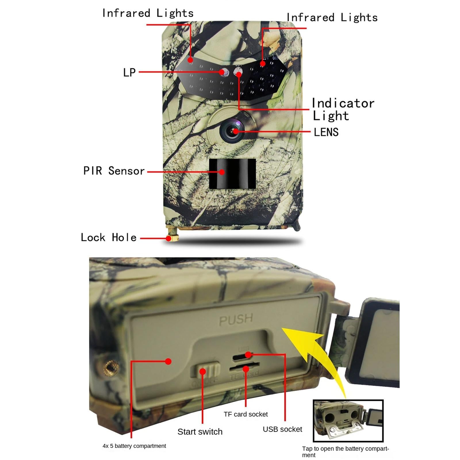 20mp Hd 1080p Infrared Hunting Camera - Pr100 4