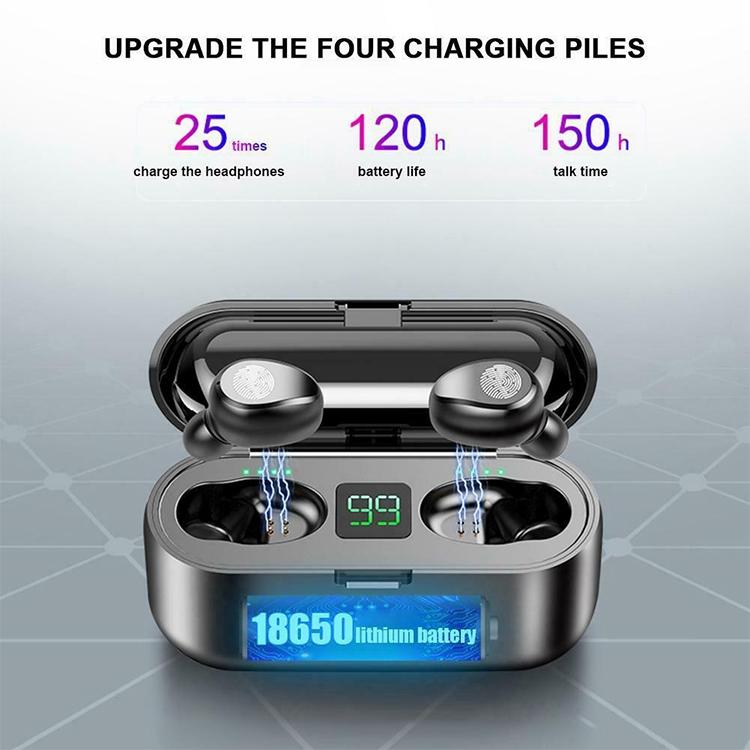 Wireless Bluetooth Headset with Touch Control and Charging Case - V5.0 9