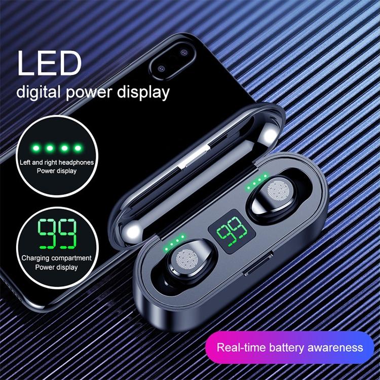Wireless Bluetooth Headset with Touch Control and Charging Case - V5.0 10