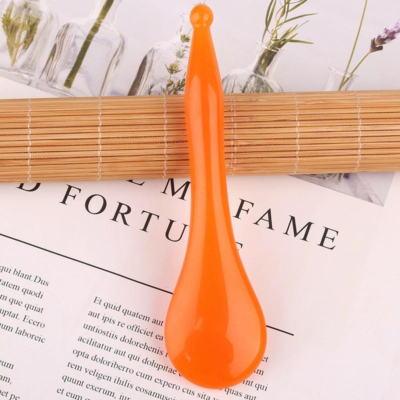 Facial Tendon Stick For Massage And Acupuncture Resin Scraping Sheet For Beauty Salon Shave Board Yellow 3