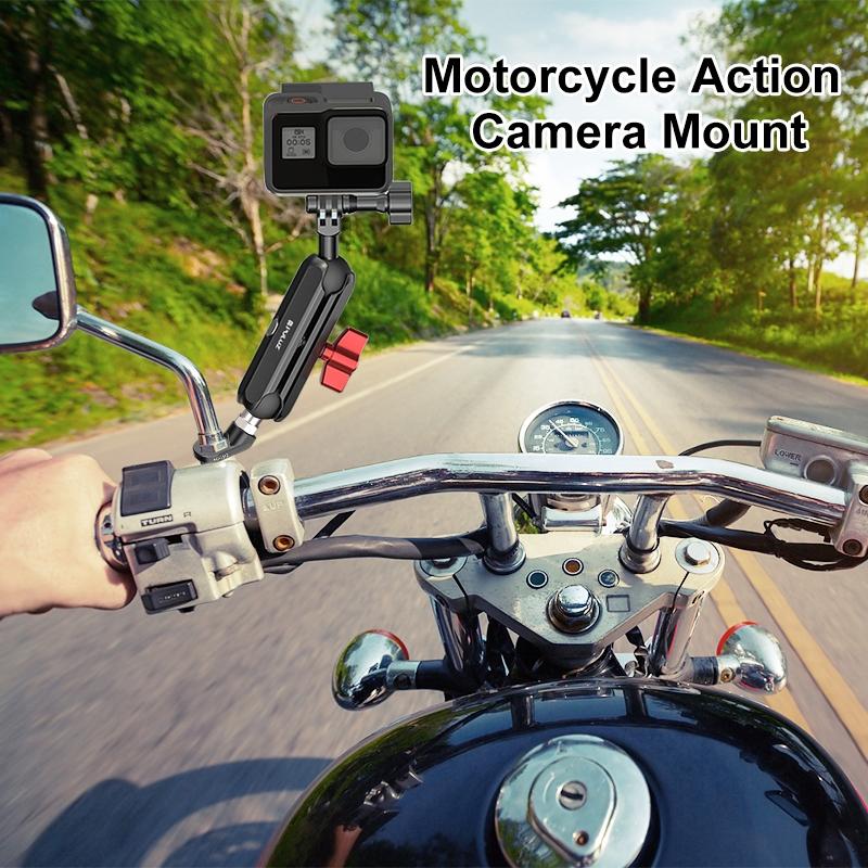Adjustable Cnc Metal Motorcycle Rearview Arm Mount 3