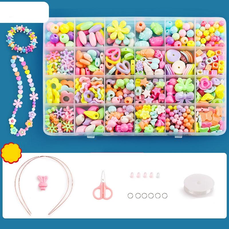 Diy Beaded Jewelry Set For Kids 24 Grids