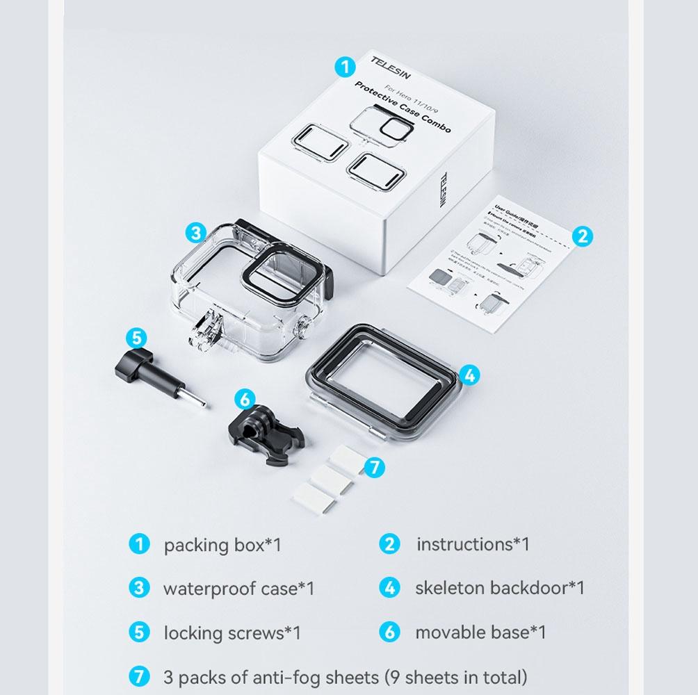 Full Scene Waterproof Diving Housing with Anti-fog 9