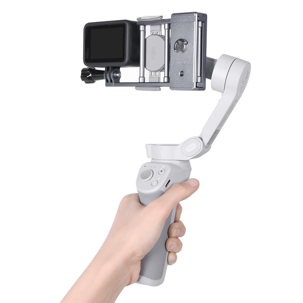 Aluminum Mount Plate Adapter for Dji Action / Gopro Hero9 / 8 Mobile 3 / Om4 Gimbal 7
