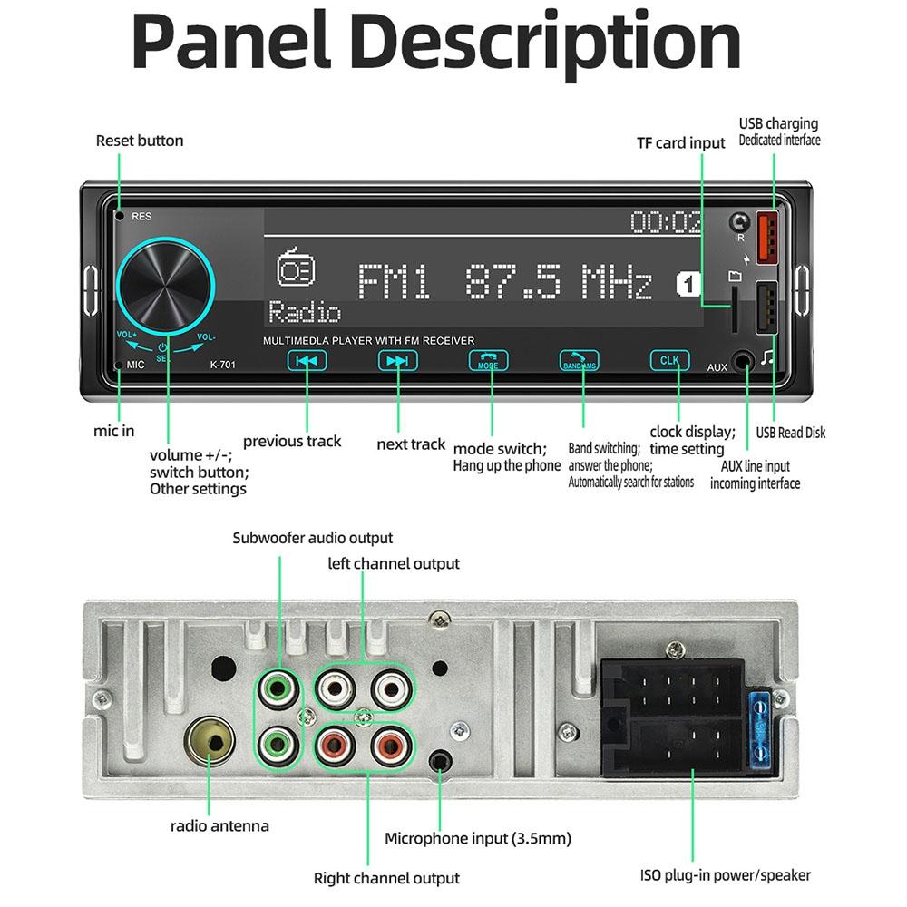 2.5D Touch Car Mp3 Player - Bluetooth Radio Find Car 6
