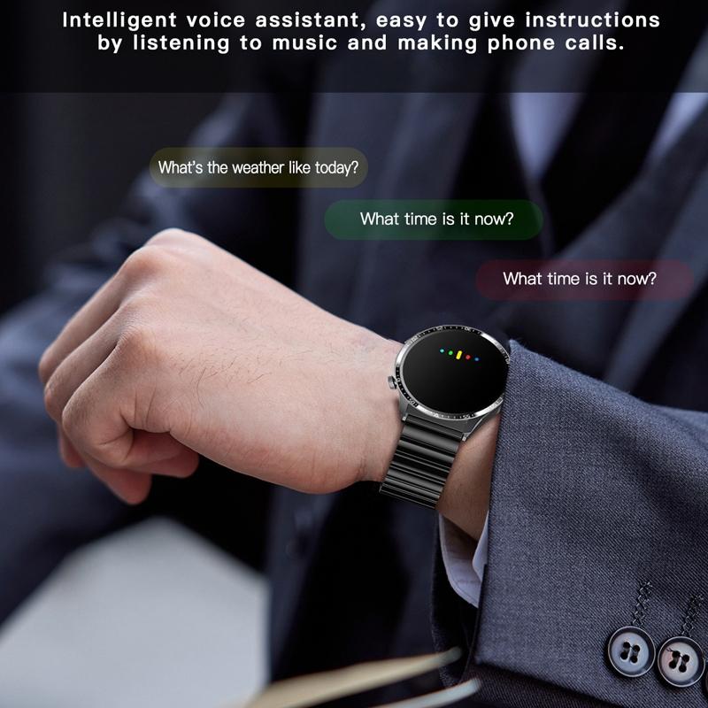 1.35 Inch Smart Watch Bluetooth Calls Health Monitoring 150+ Sports Black - Silver Bamboo 4
