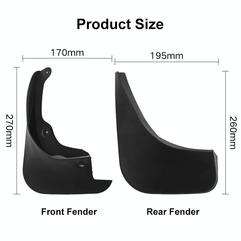 For Toyota Yaris 2006-2011 4Pcs / Set Car Auto Soft Plastic Splash Flaps Fender Guard 4