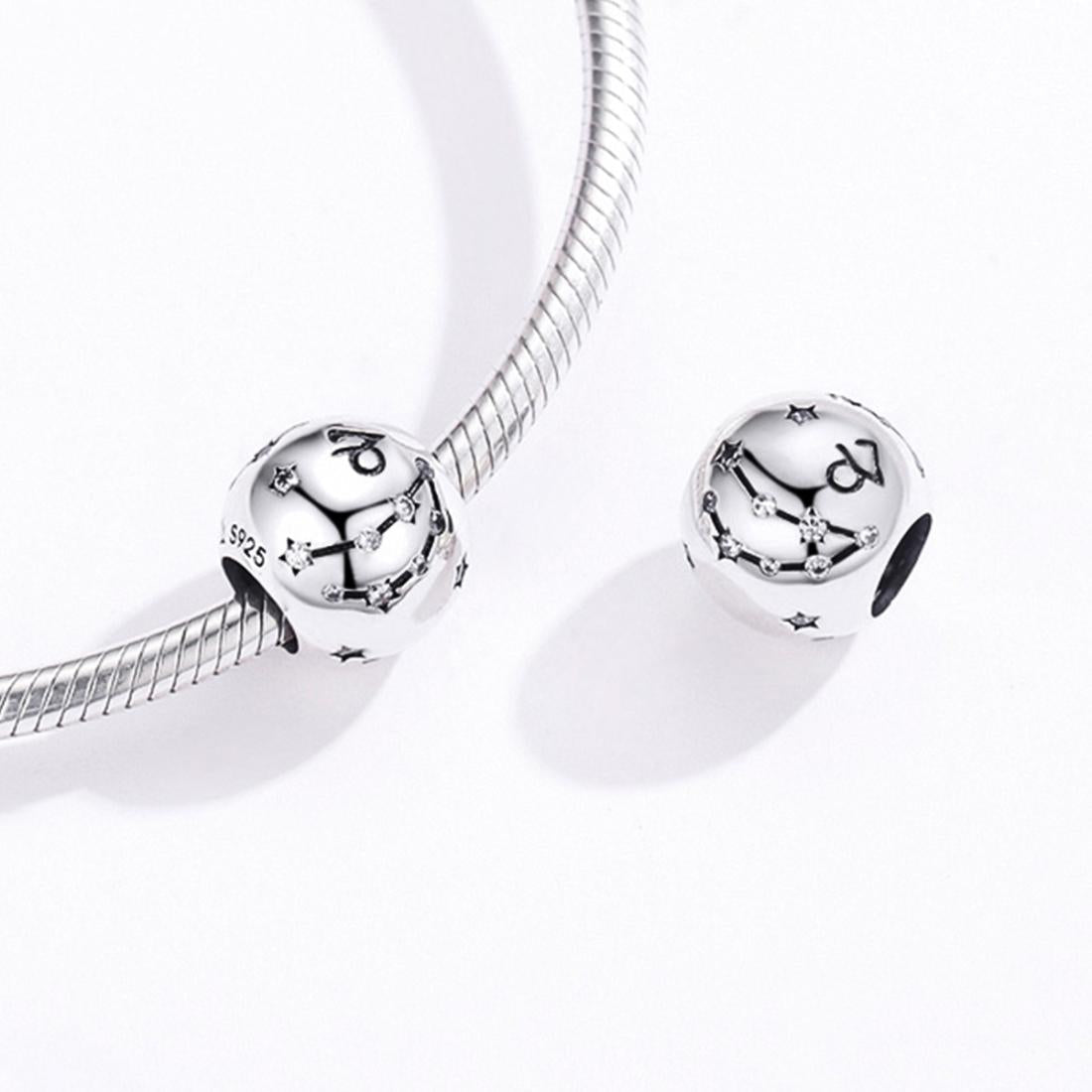 925 Sterling Silver Diy Zodiac Bracelet Beads Capricorn Style - Capricorn 6