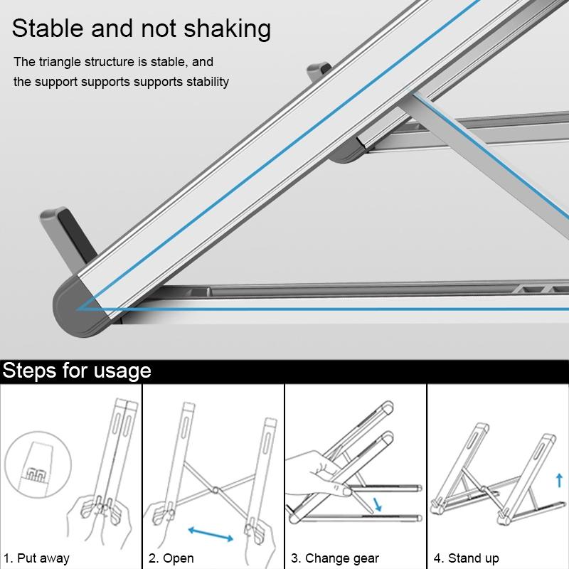 Foldable Aluminum Laptop Stand - Universal 5