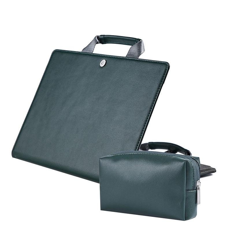 15.4 Inch Laptop Bag & Power Tote - Protective Case in Ink Green
