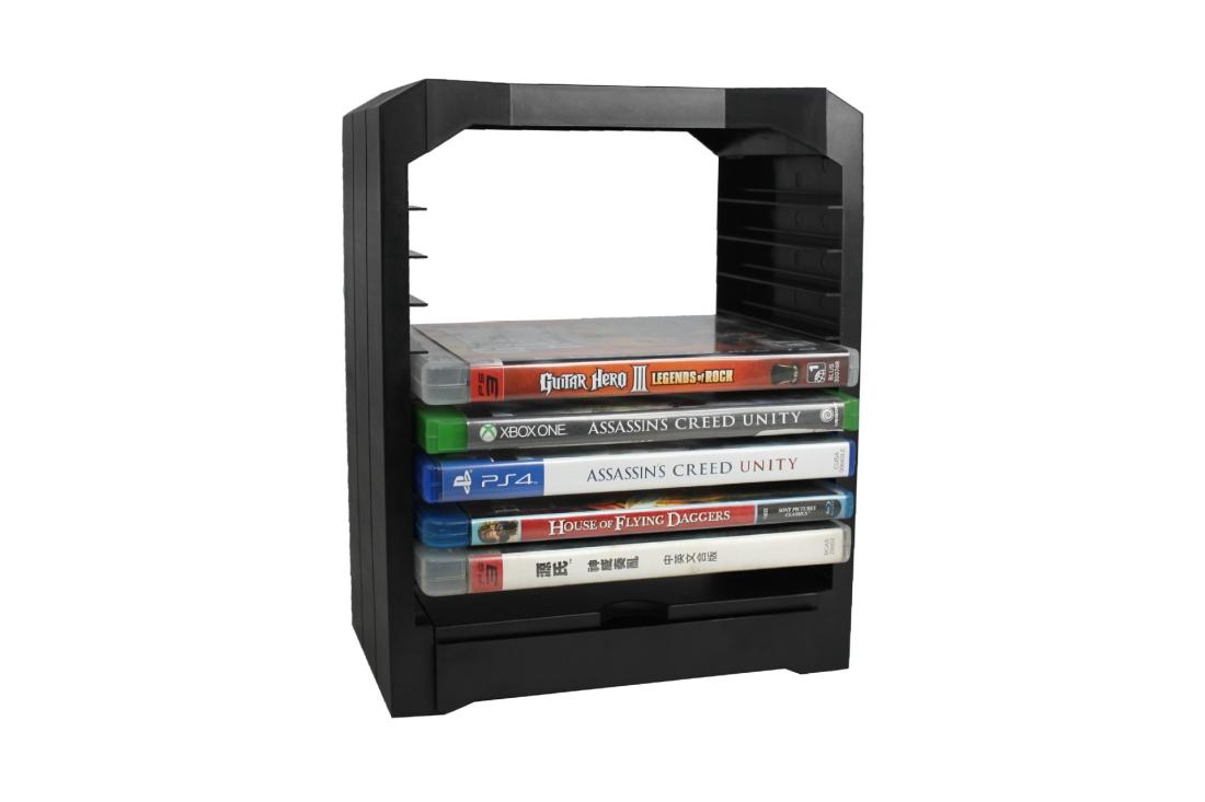 Ps4 Game Disc Storage Box - Organize Accessories & Host Panel 4