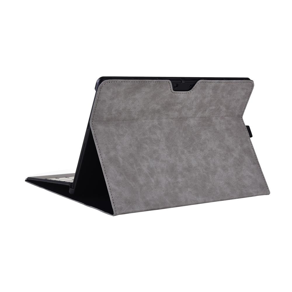 Light Gray Leather Tablet Case For Microsoft Surface Pro X With Power Bag - 13 Inch 4