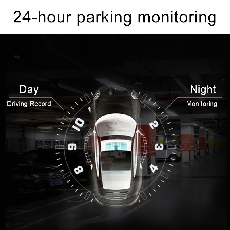 1080p Dual Recording Car Dvr with 4 Touch Screen Parking Monitoring & Loop Recording 7