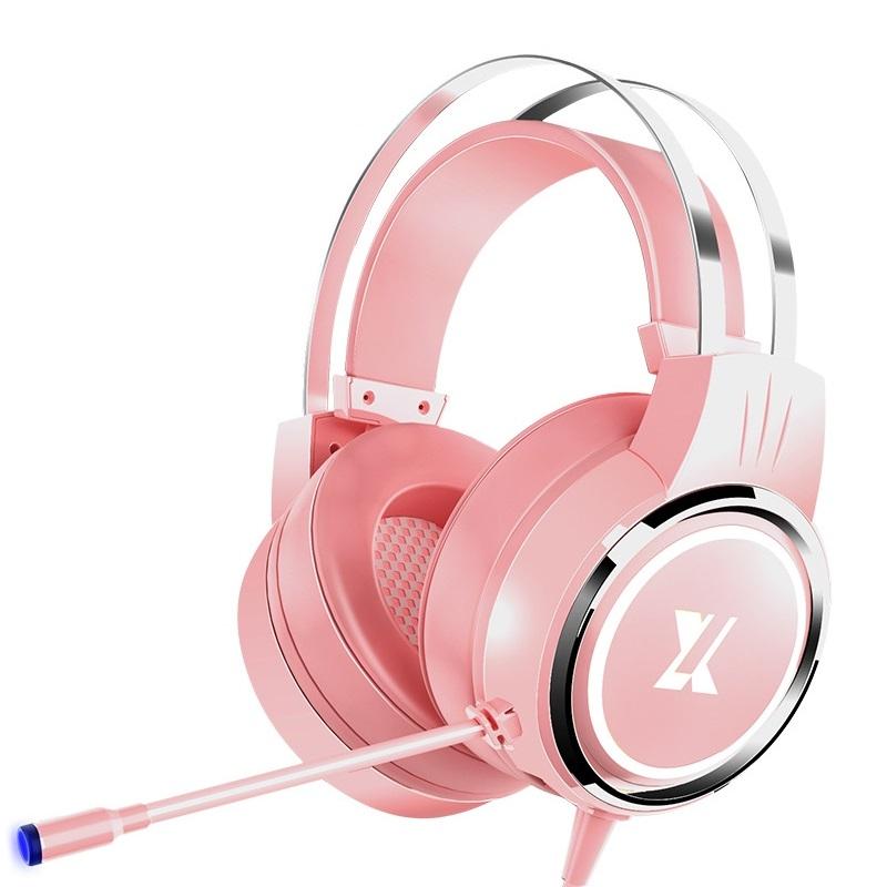 X8 Upgraded Gaming Headset With Mic Pink 3