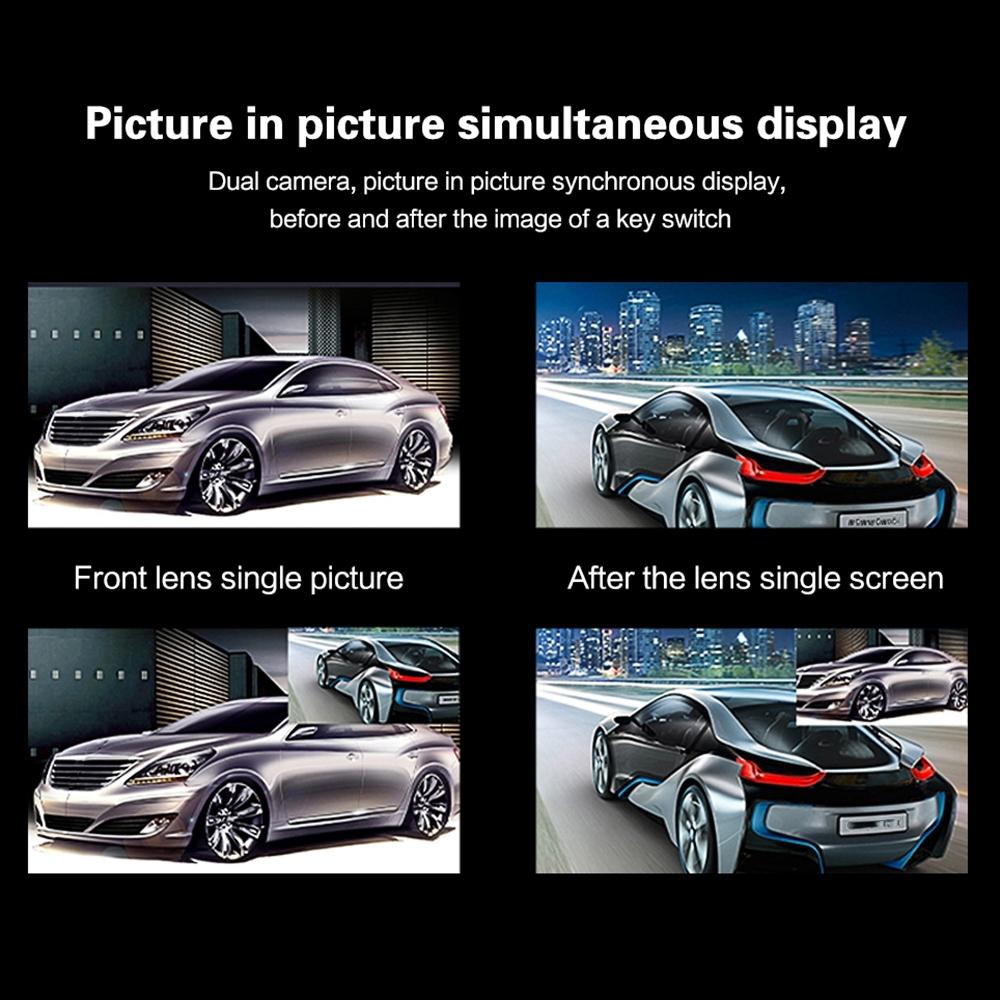 5 Lcd Touch Screen Rear View Mirror Car Recorder with Separate Camera 4