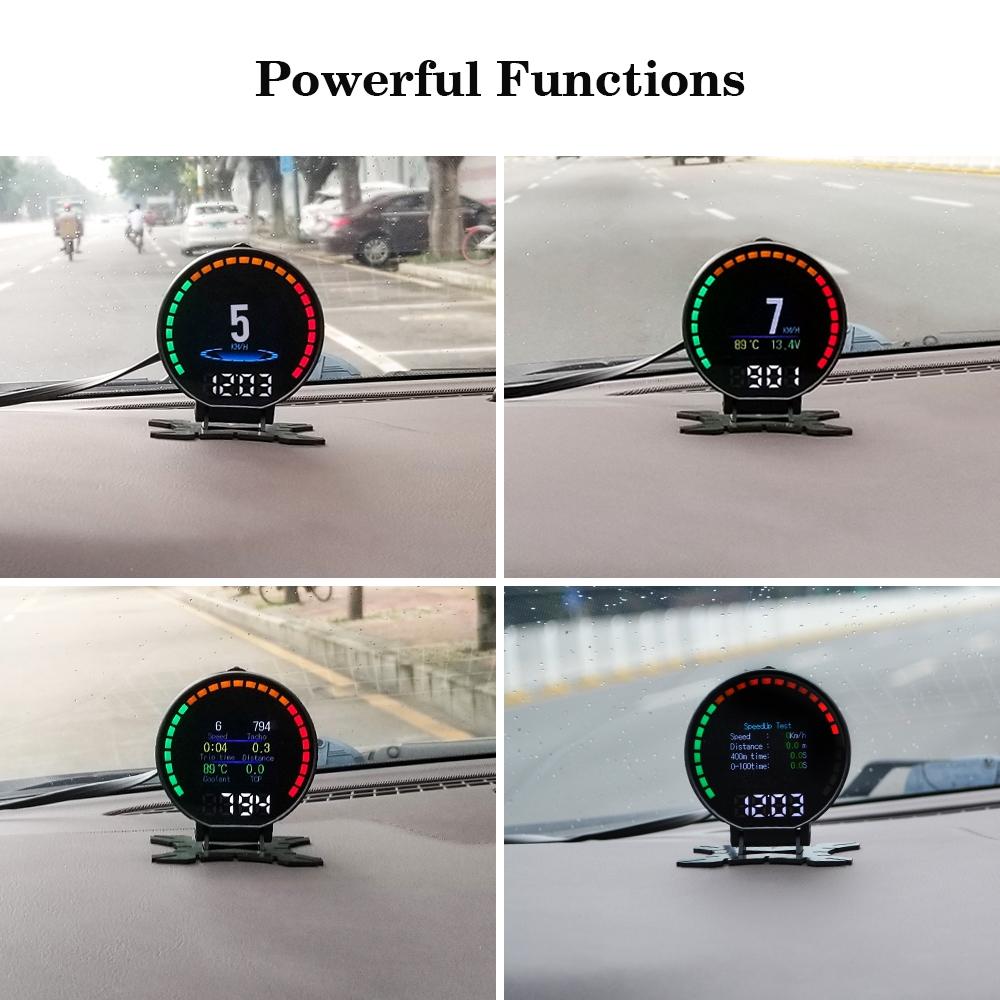 Car Hud Head Up Display Water Temp Speed Voltage 6