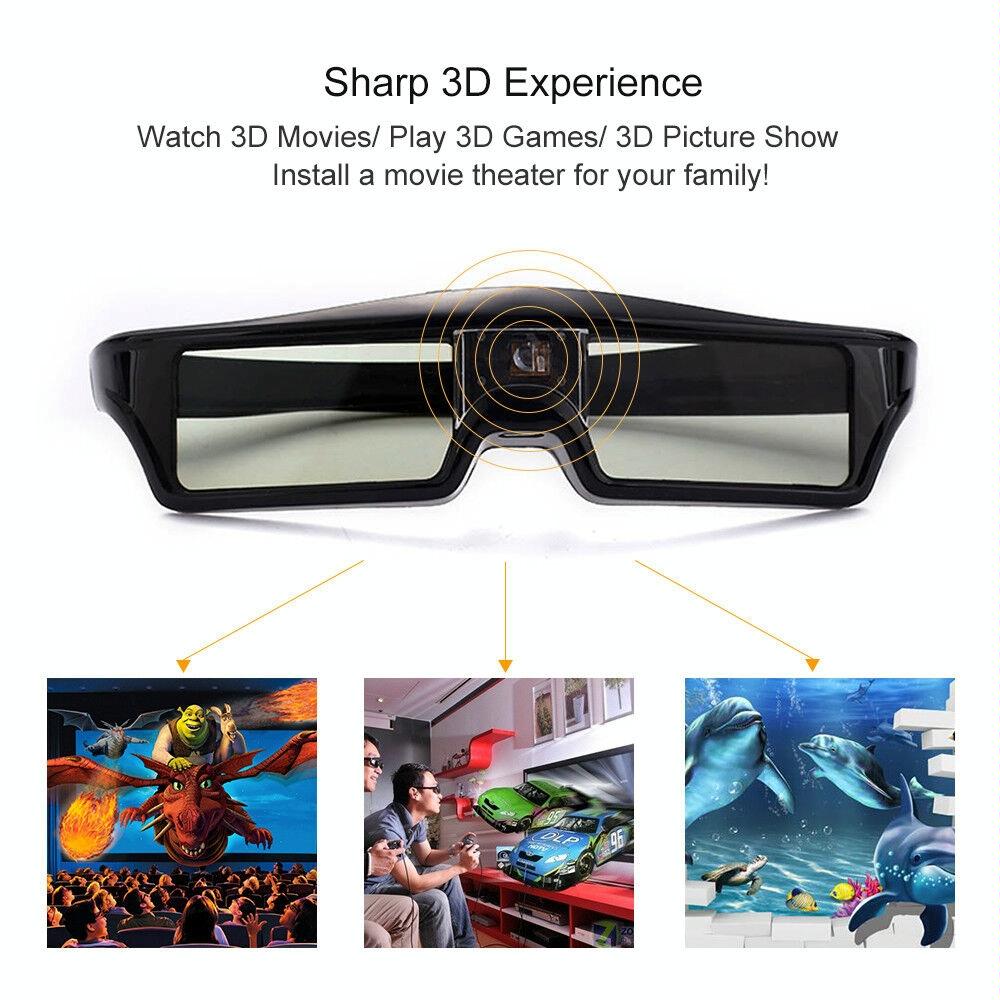 3d Active Glasses for Projectors - Universal 8