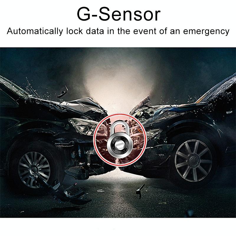 Smart Car Dual Lens Video Camera - Full Hd 1080p Motion Detection Tf Card Support 5