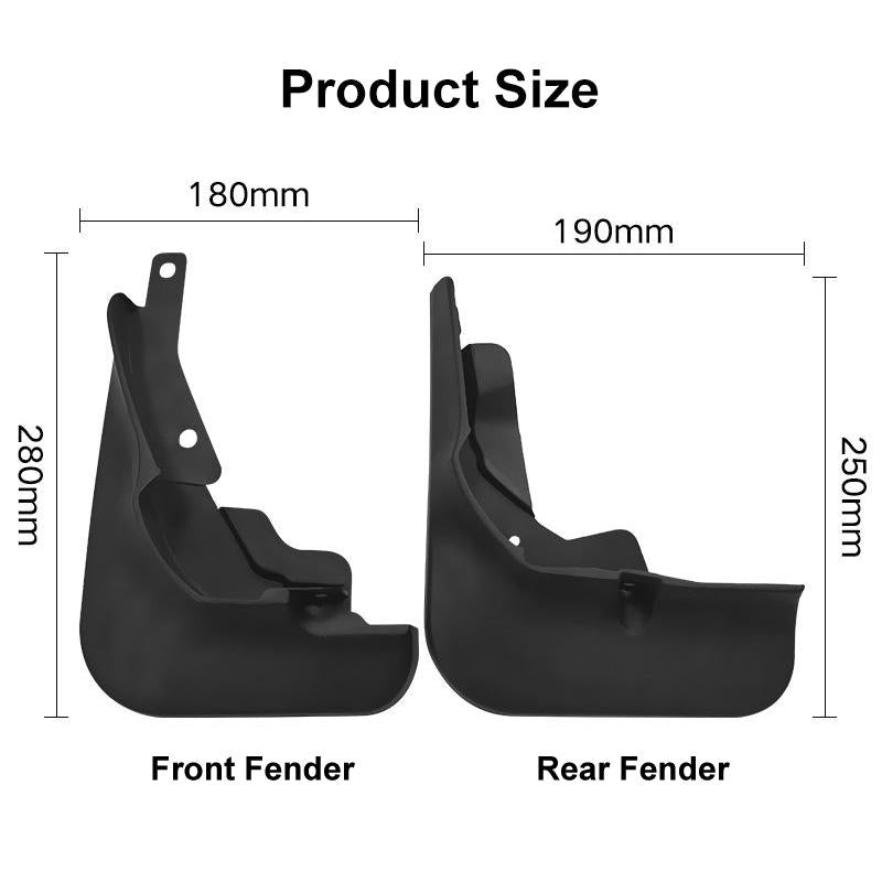 For Ford Focus St Saloon 2018-2020 4Pcs / Set Car Auto Soft Plastic Splash Flaps Fender Guard 4